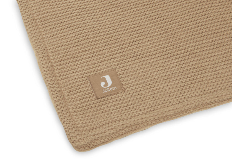Deken Ledikant - Fleece - Basic Knit Biscuit