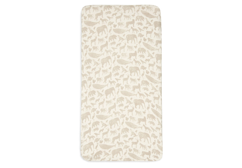 Hoeslaken ledikant - Animals Nougat