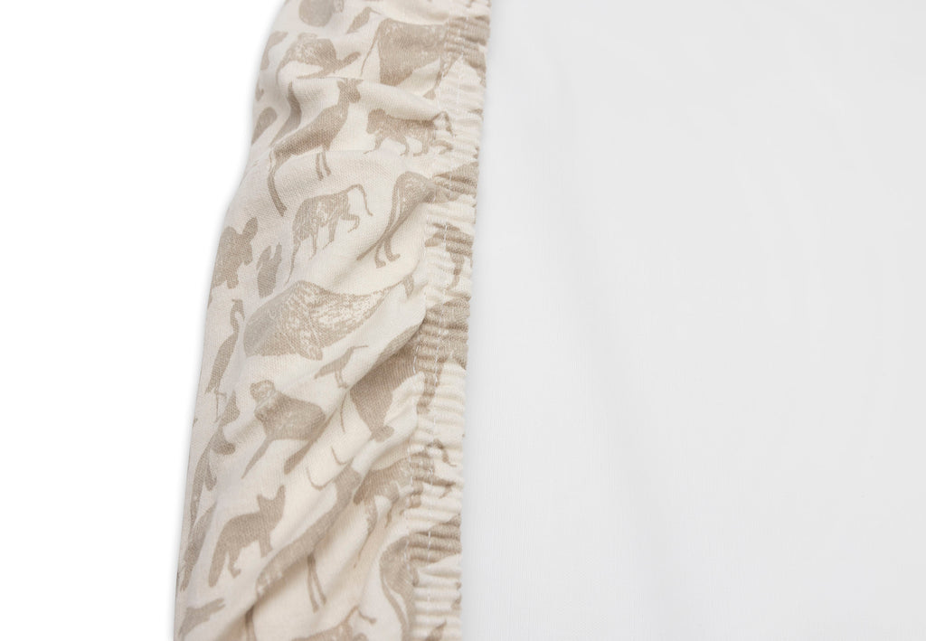 Aankleedkussenhoes Jersey - Animals Nougat