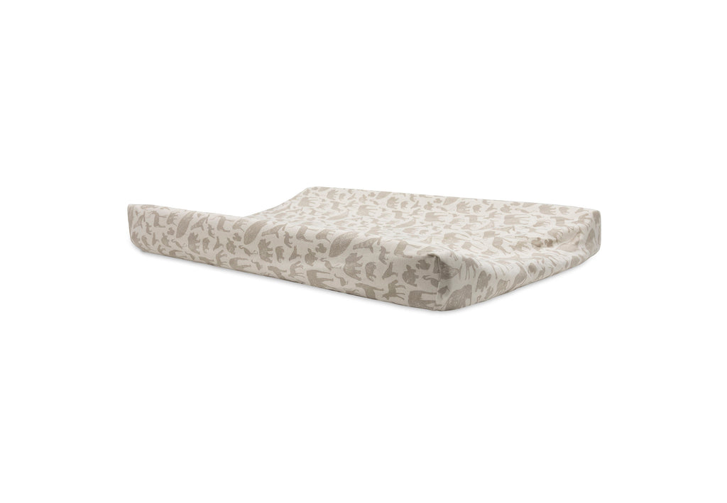 Aankleedkussenhoes Jersey - Animals Nougat