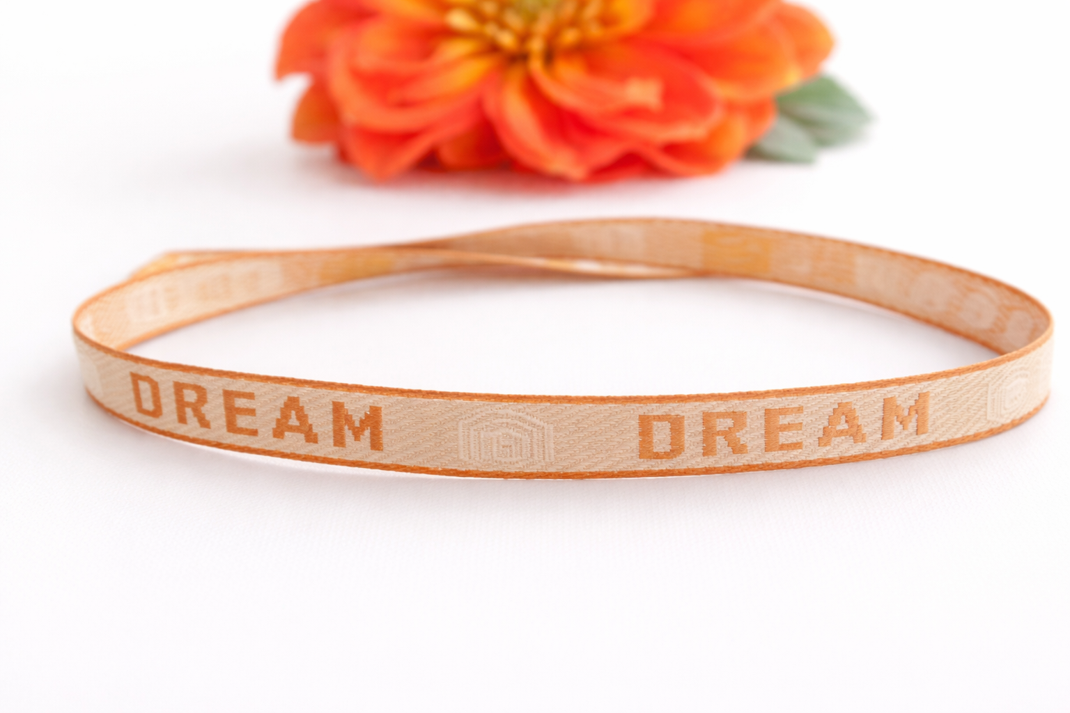 Tekstlint Dream beige, per meter