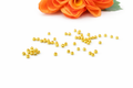 Goudkleurige bead stopper, per stuk