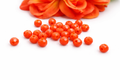 Facet kralen Vermilion red-pearl shine coating, 4 mm