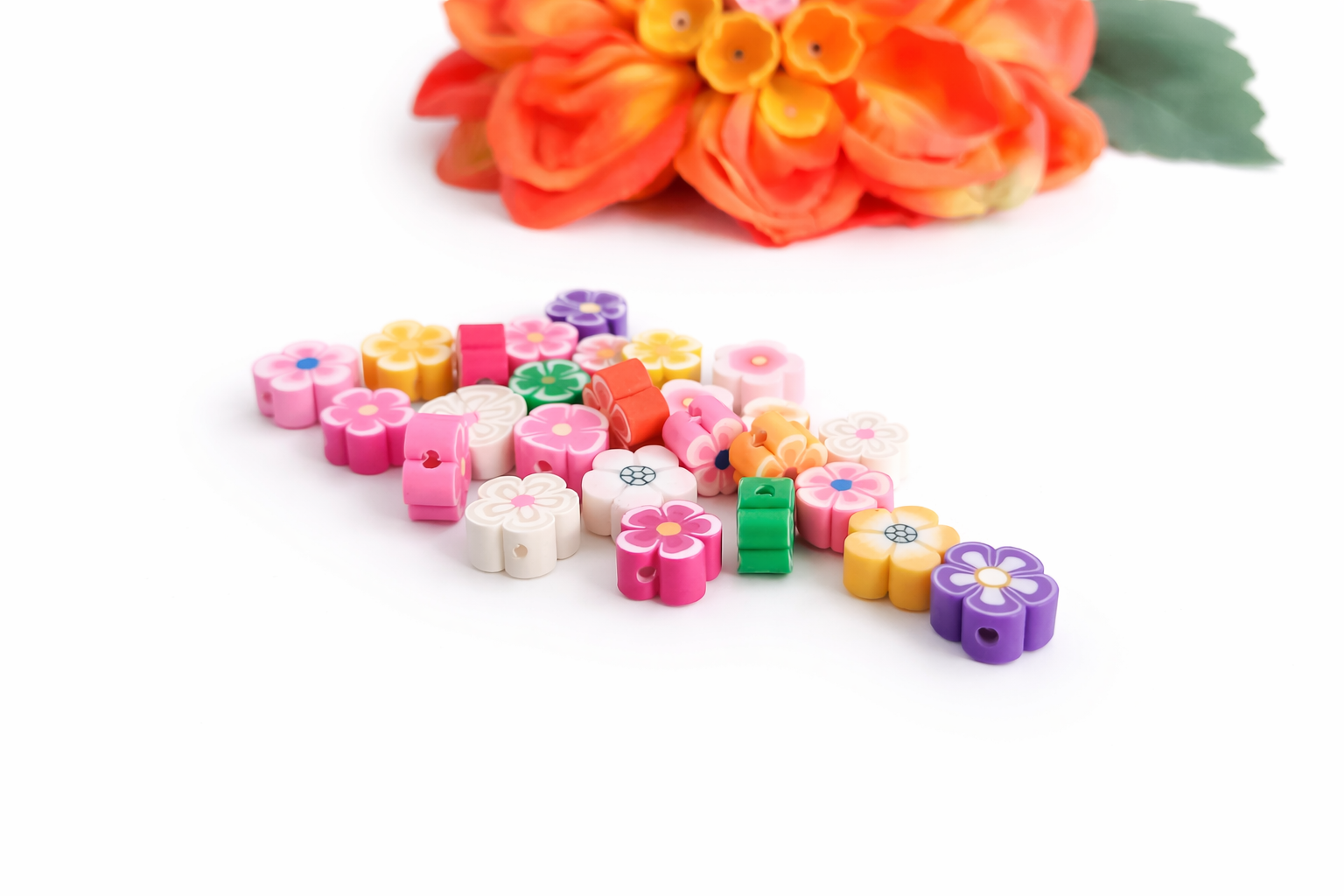 Polymeer bloem - mix