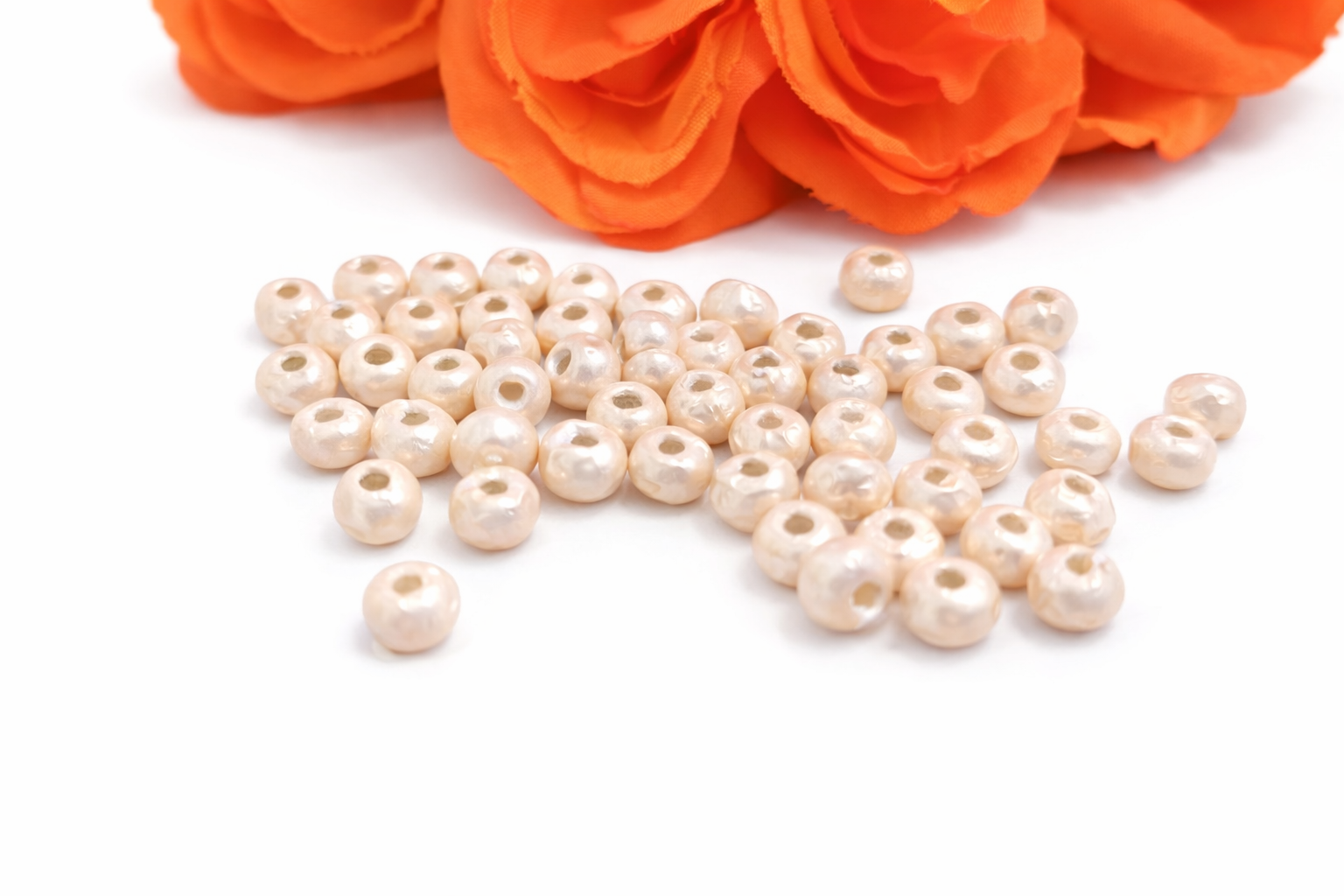 Miyuki seed beads Baroque pale pink, 6/0