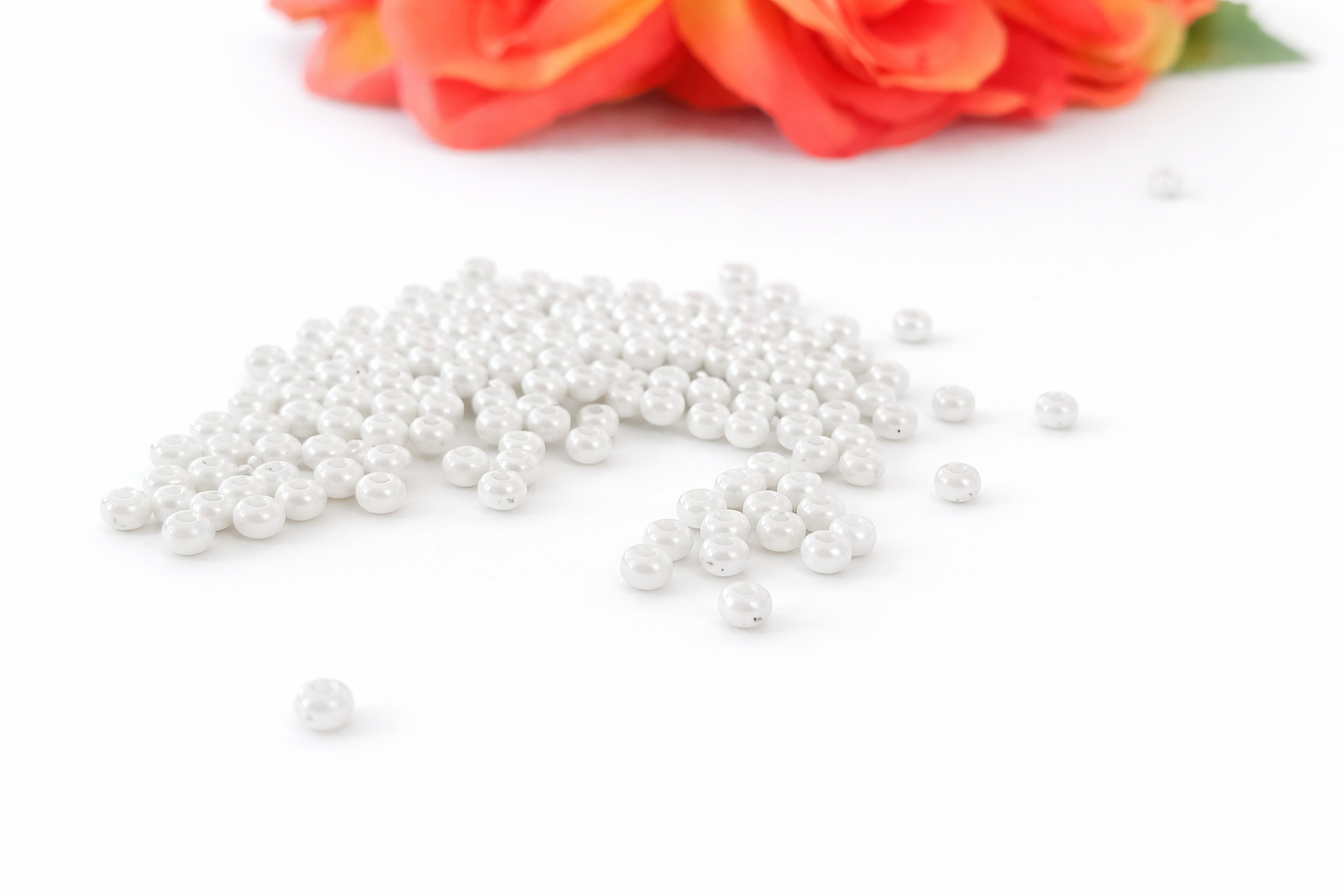 Miyuki Rocailles  Ceylon White Pearl, 8/0