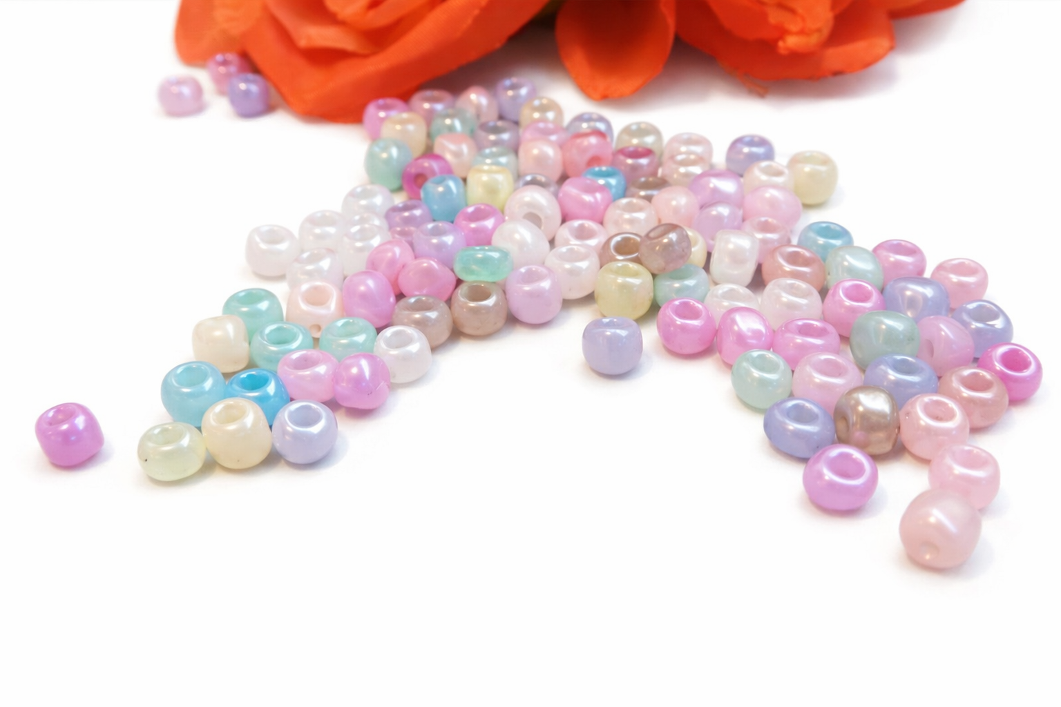 Miyuki Rocailles multicolour shiny pastel, 6/0