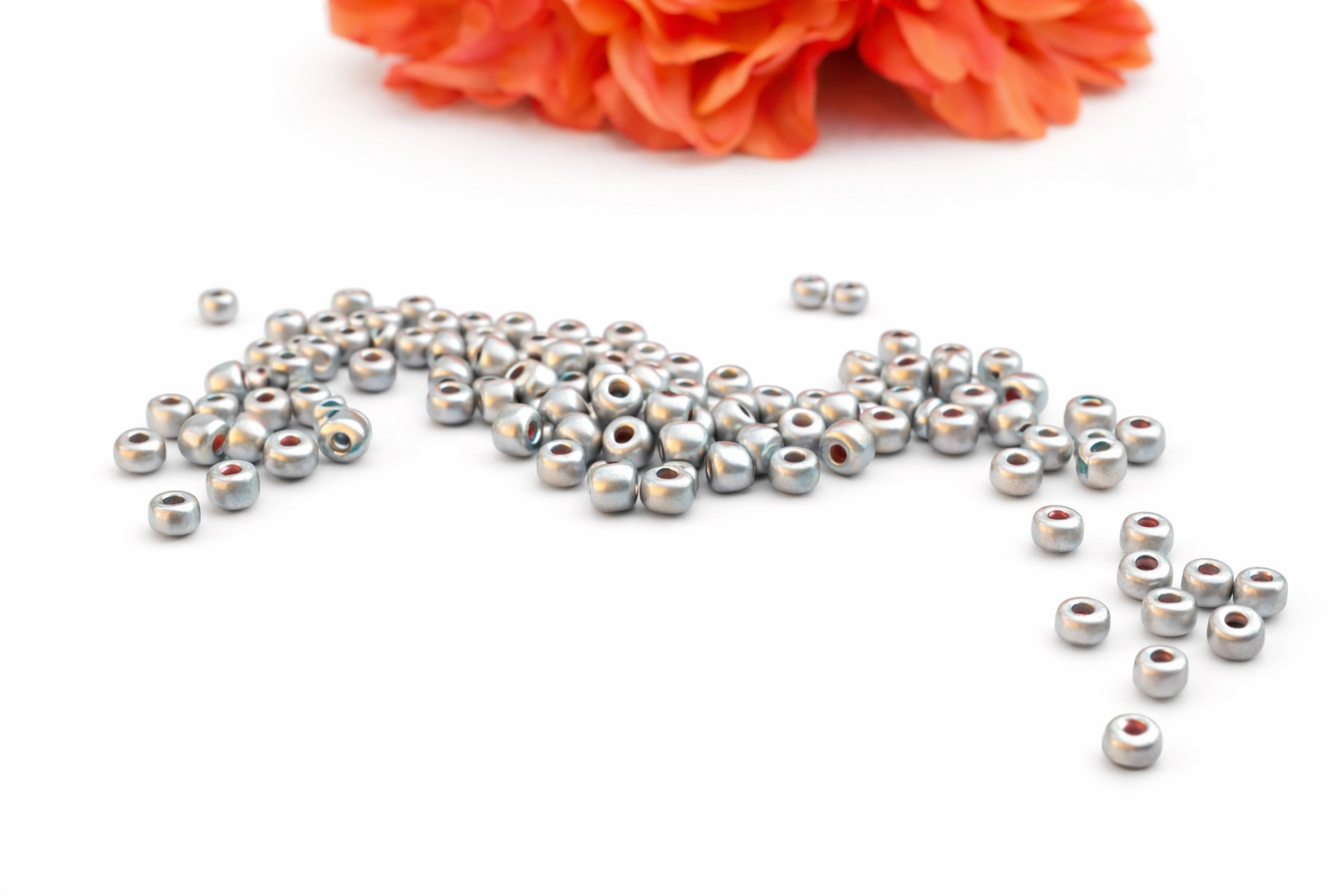 Miyuki Rocailles Silver metallic, 6/0