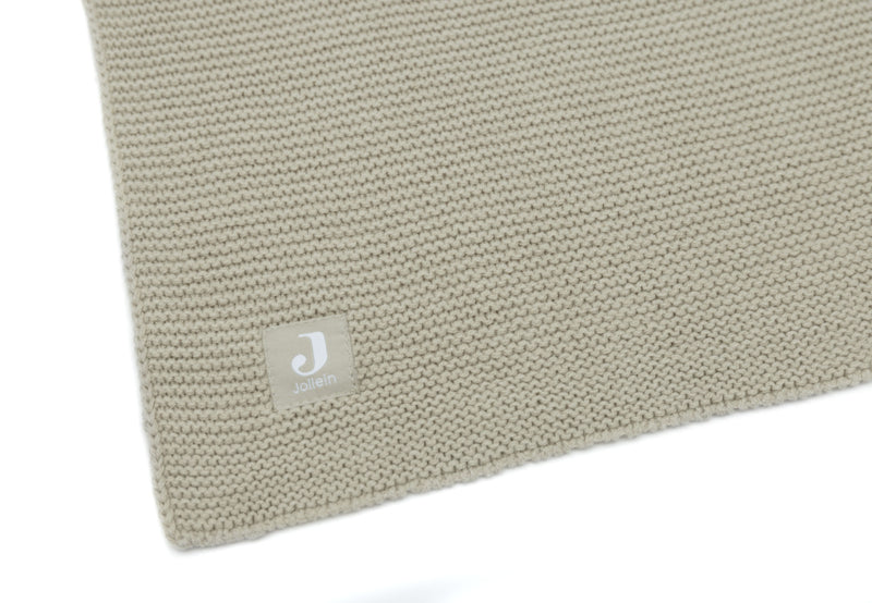 Deken Wieg - Basic Knit Olive Green