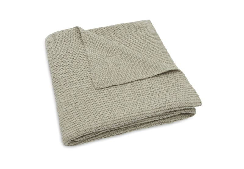 Deken Wieg - Basic Knit Olive Green