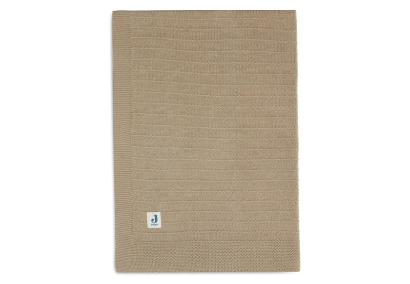Deken Ledikant - Basic Knit Biscuit